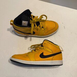 Nike Air Jordan 1 Mid GS 'University Gold' 2018 (640734-700) Youth Kids Size 3Y